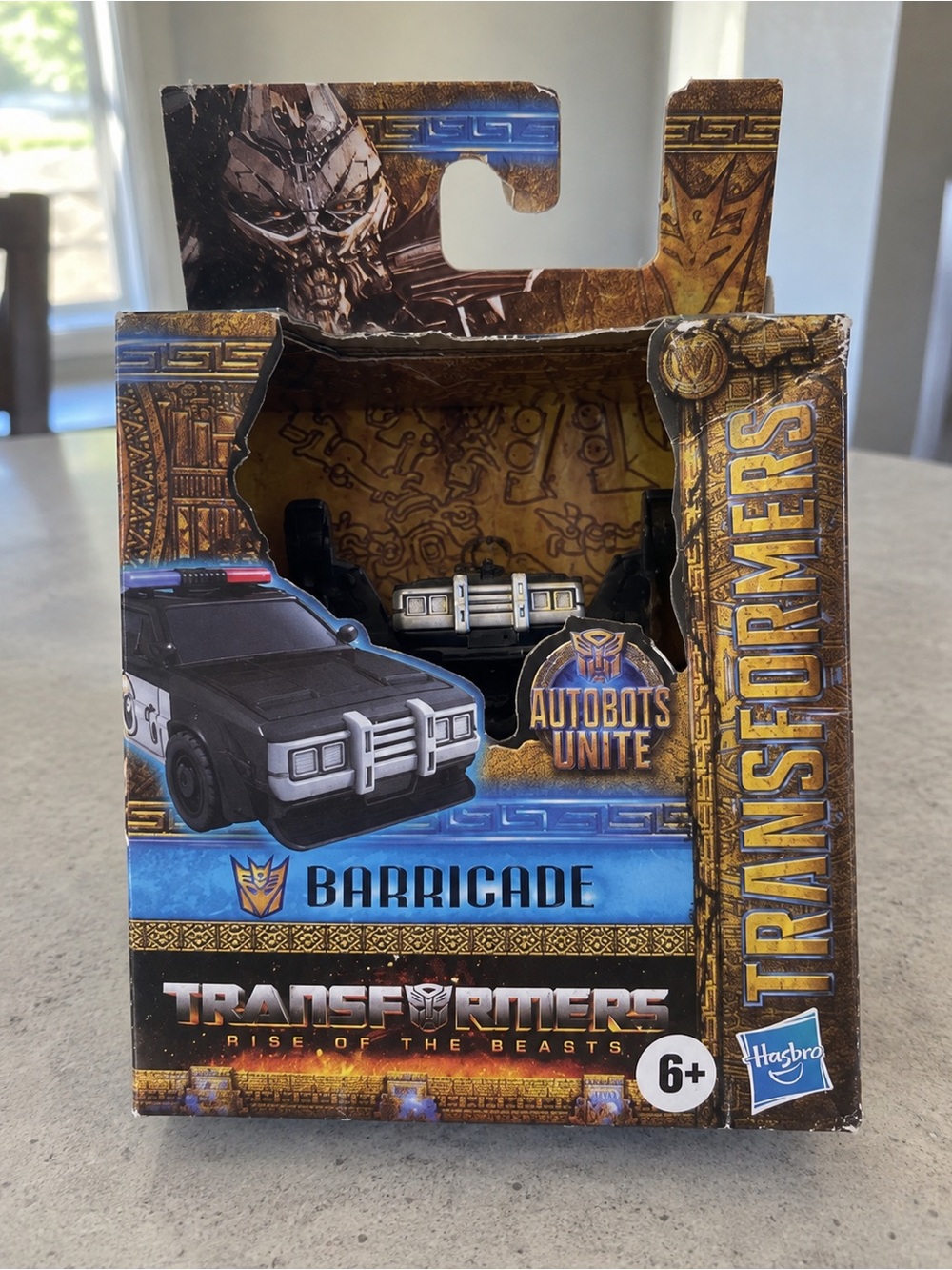 Hasbro Barricade Action Figure - Black, Blue & Gold Packaging
